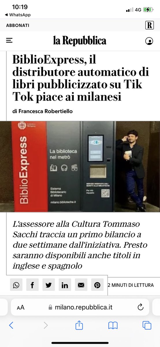 TommasoSacchi's tweet photo. Le prime reazioni al #BiblioExpress
https://t.co/D79CObbq1P https://t.co/bqQkE1r4yb