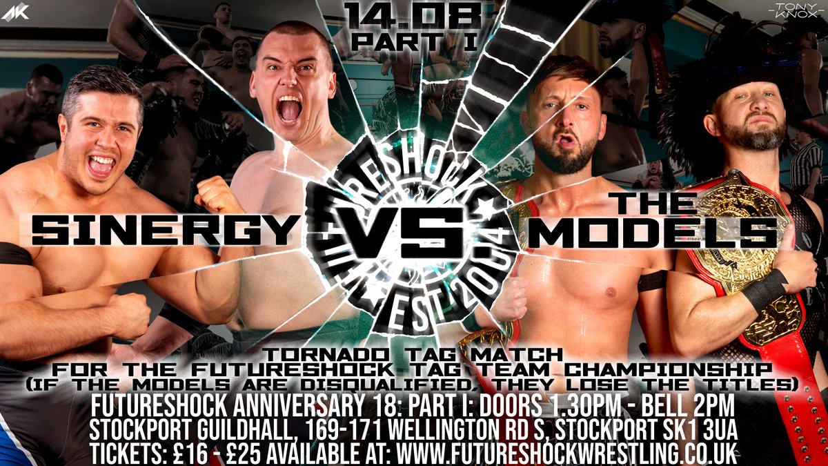 FutureShockWres's tweet photo. Tornado rules at 18th Anniversary: Part I tomorrow. No tags, all four men are legal at all times. What's more the championship WILL change hands on a disqualification.

Will #TheModels prevail or is it #Sinergy's time?

Tickets: https://t.co/wU4n9rxLet https://t.co/ghiE0z2J8V