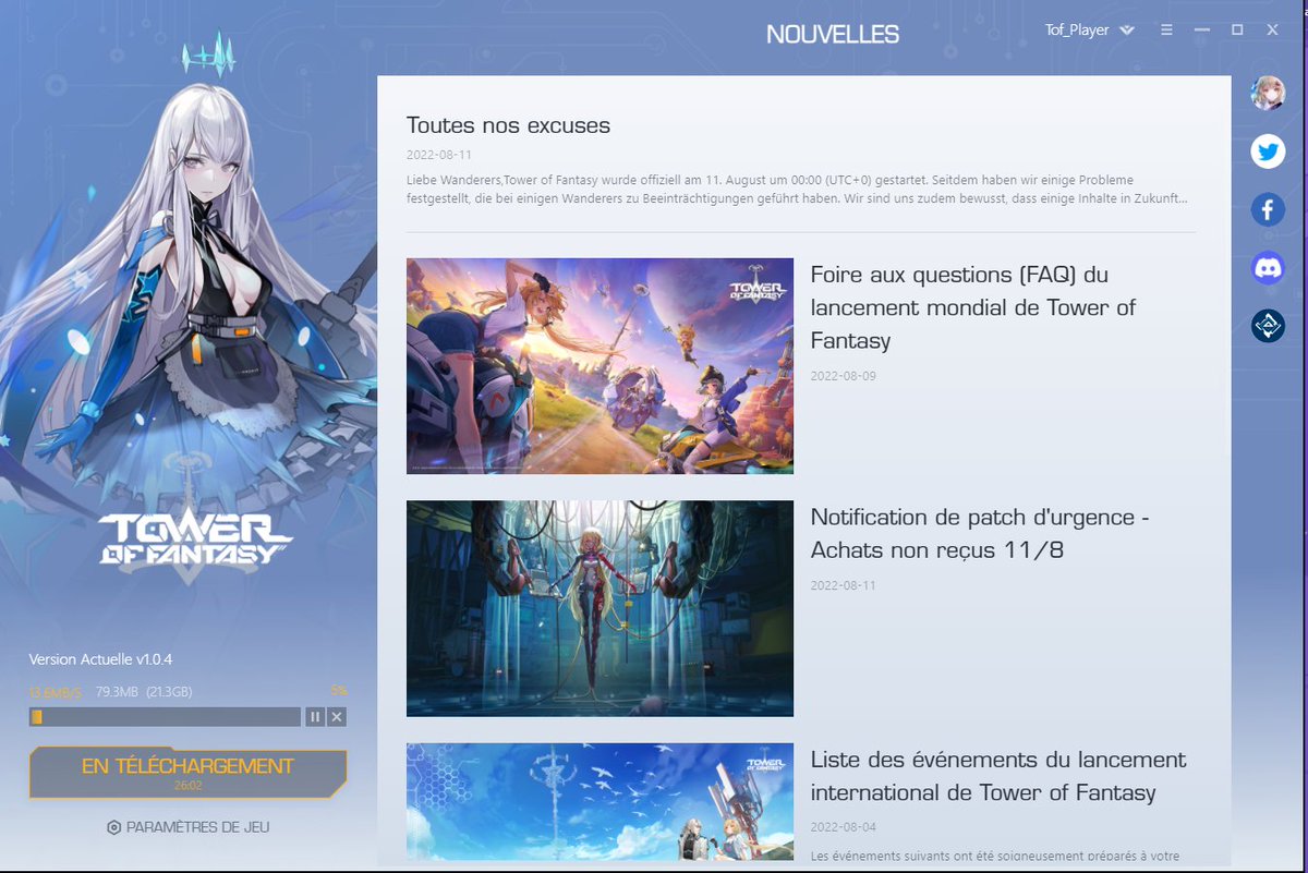 🎮On essaye de tester ça en #stream la semaine pro ! #TowerofFantasy 
✨A votre avis, je vais accrocher ? On m'a dit que ça ressemblait à #GenshinImpact, et celui là, au bout d'un ou deux mois, j'ai décroché ...

#Gaming #Gameuse #Twitch #Streameuse