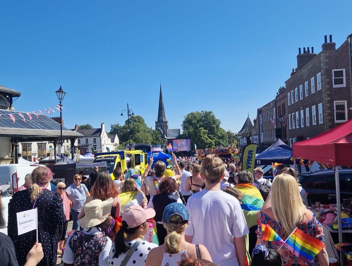 This is Us - Active Support Group are in full swing in the a town centre come and see us at our stall #lovedarlo #pride #prideweekender #darlingtonscouts
