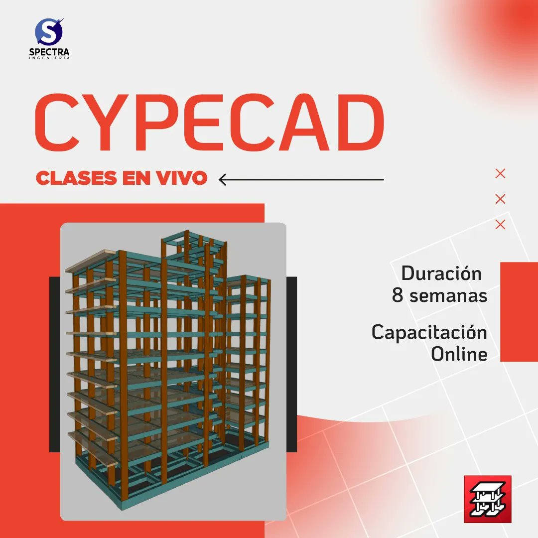spectra_eng's tweet photo. CYPECAD
Capacítate Online
Hormigón Armado
✅ Inicia: Martes 23 Agosto
✅ Dura: 6 Semanas
Temas:
1. Diseño de Vigas
2. Diseño de Columnas
3. Diseño de Losas
4. Diseño de Fundaciones
5. Diseño de Edificios
6. Diseño a Viento
7. Diseño Sismorresistente
8. Memoria de Cálculo
#cypecad https://t.co/sXXvzChbWZ