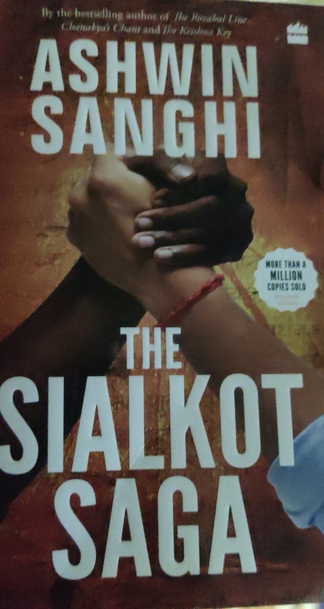 After a disappointing finish of #TheKrishnaKey .... I ventured into the next one in the #BharatSeries, #TheSialkotSaga. Just started and there's already 2 kids asking weird ass questions. I kept my expectations quite low for this one.