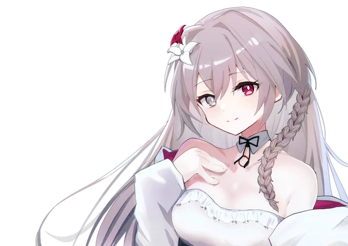 この前描いた子の一枚絵 