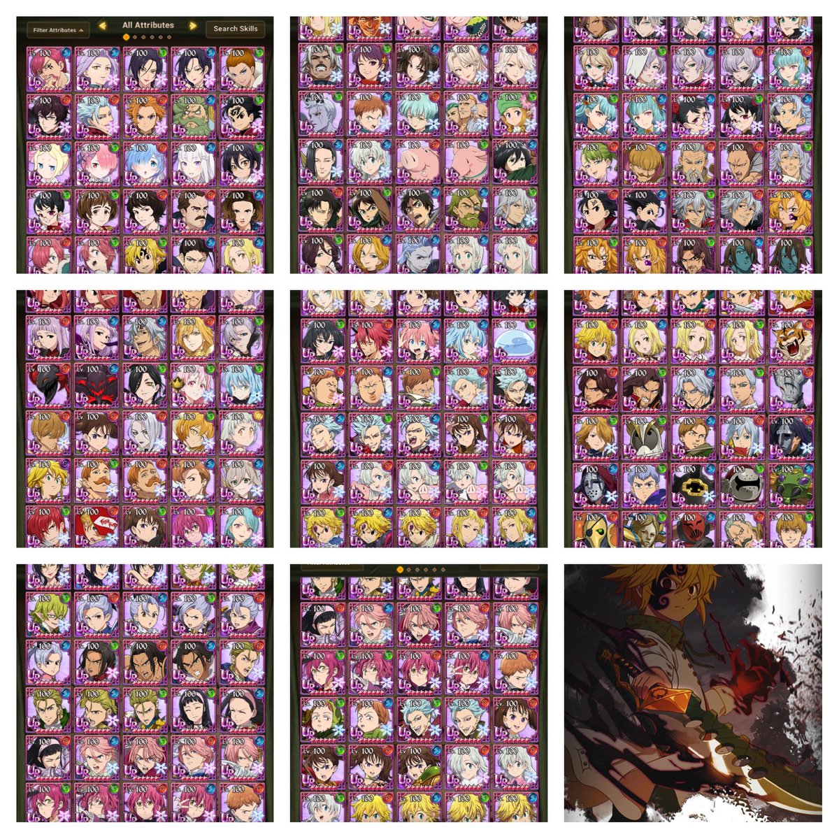 Red_16366's tweet photo. Finally Finished!

All characters Level 100 on my Global Account! (Except Fraudrin and Liz)
13.4M Box Combat Class

#グラクロ
#sdsgc
#7dsgc https://t.co/eZFvt32u8t