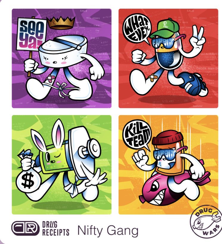 theniftydaddy's tweet photo. THE NIFTY GANG ARE READY 4 WAR!😏💣💊

#drugwars #repyourset 

@DrugReceipts 

#nftcollectors #NFTProject #NFTlover #Ethereum #NFTCommunity #Web3 #dadlife #NFT https://t.co/6eOpkQA5DX