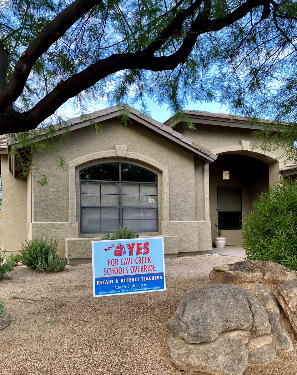 TrishDoran2's tweet photo. Vote yes for the CCUSD override!  Our students and teachers deserve support for future success. #actionforstudents, @LMES_Eagles @CaveCreekUSD93 https://t.co/MeVkyXCu6p