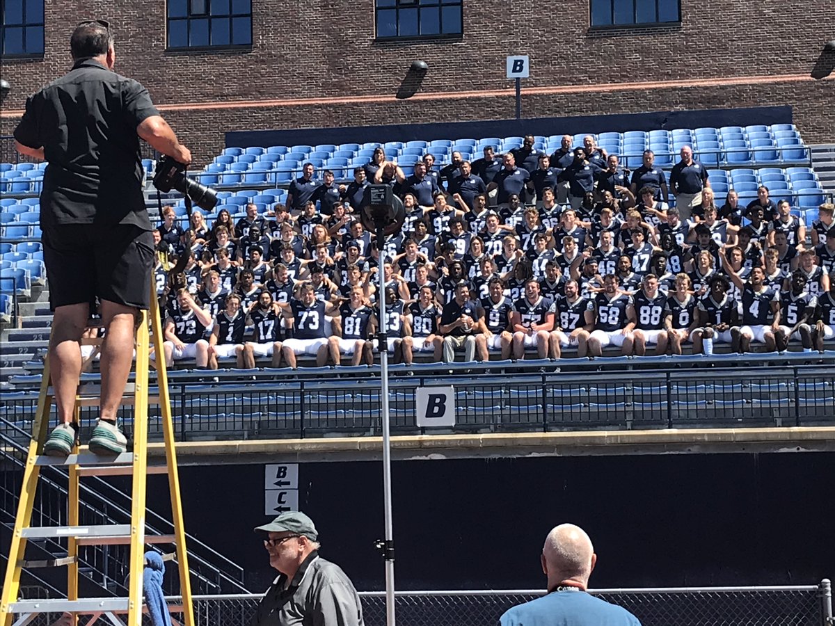 UNHInsider's tweet photo. Photo Day is in the books! Only 19 days left 'til the Thursday Night Throwdown on Sept. 1 kicks off the season against @CAAFootball newcomer Monmouth in Wildcat Stadium. Get your tickets here: https://t.co/dDhEmjyphR https://t.co/DUeWJt8uL5