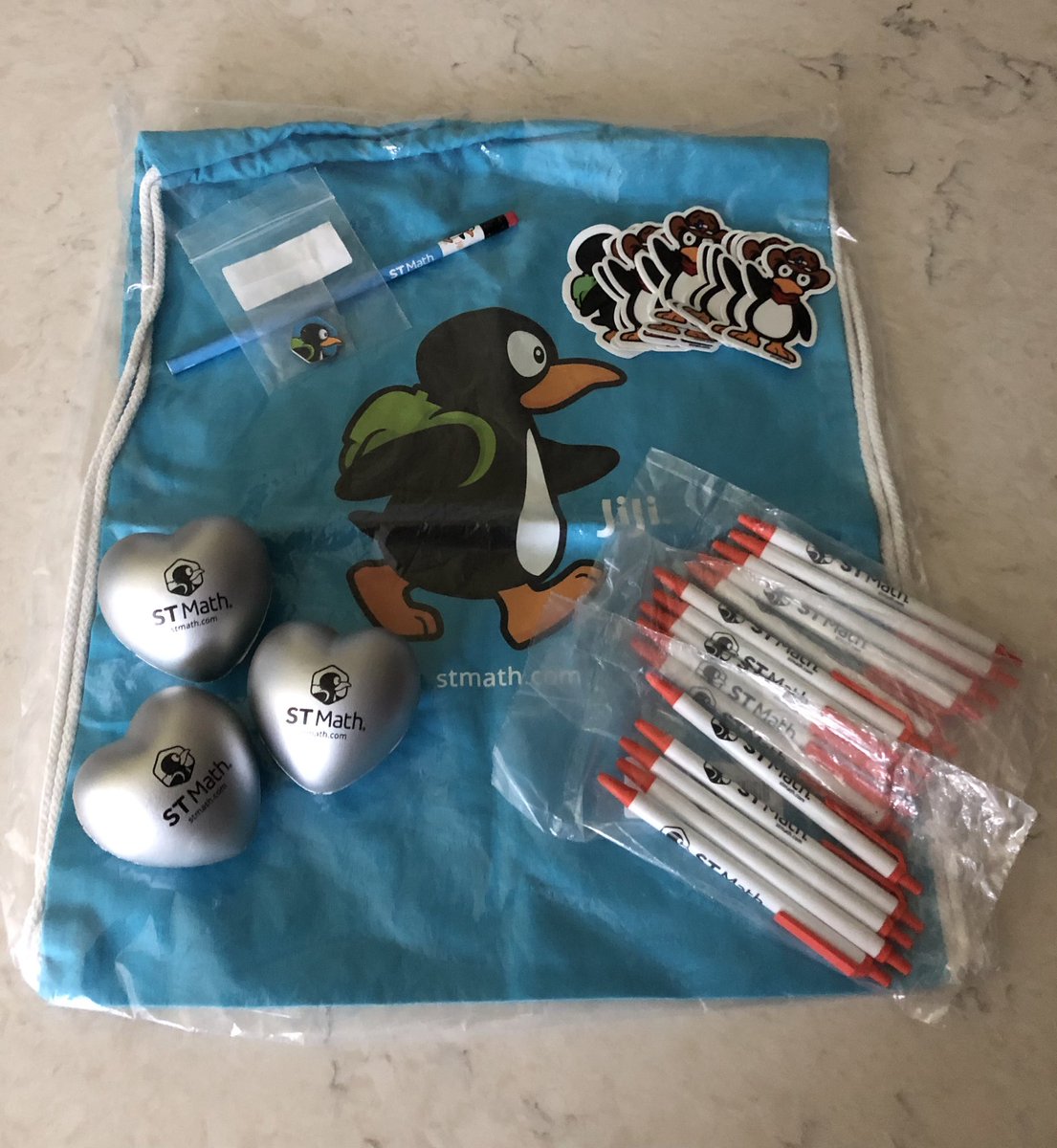 MrsWestgard4's tweet photo. My JiJi swag for bring second on the ST Math leaderboard has arrived.  I can’t wait for my students to see it.  Thank you @STMath!!  #math @KleinISD @KleinISDMath @MetzlerKISD https://t.co/mQCvp66TQO