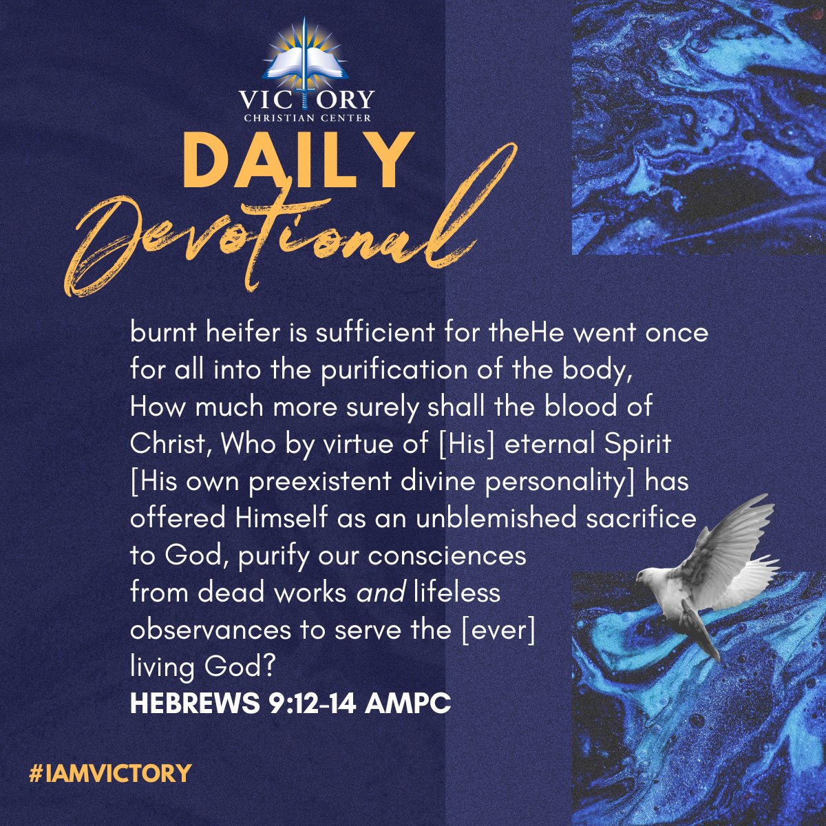 VCCcharlotte's tweet photo. God had already instituted the law for His people. He wanted more. On His timing, He sent Jesus into the world to redeem humanity...
π π Read more + catch up on recent devotionals here: https://t.co/impuuYc4Aj
#redemption #iamvictory #devotional #JesusChrist https://t.co/T7Zziose0e