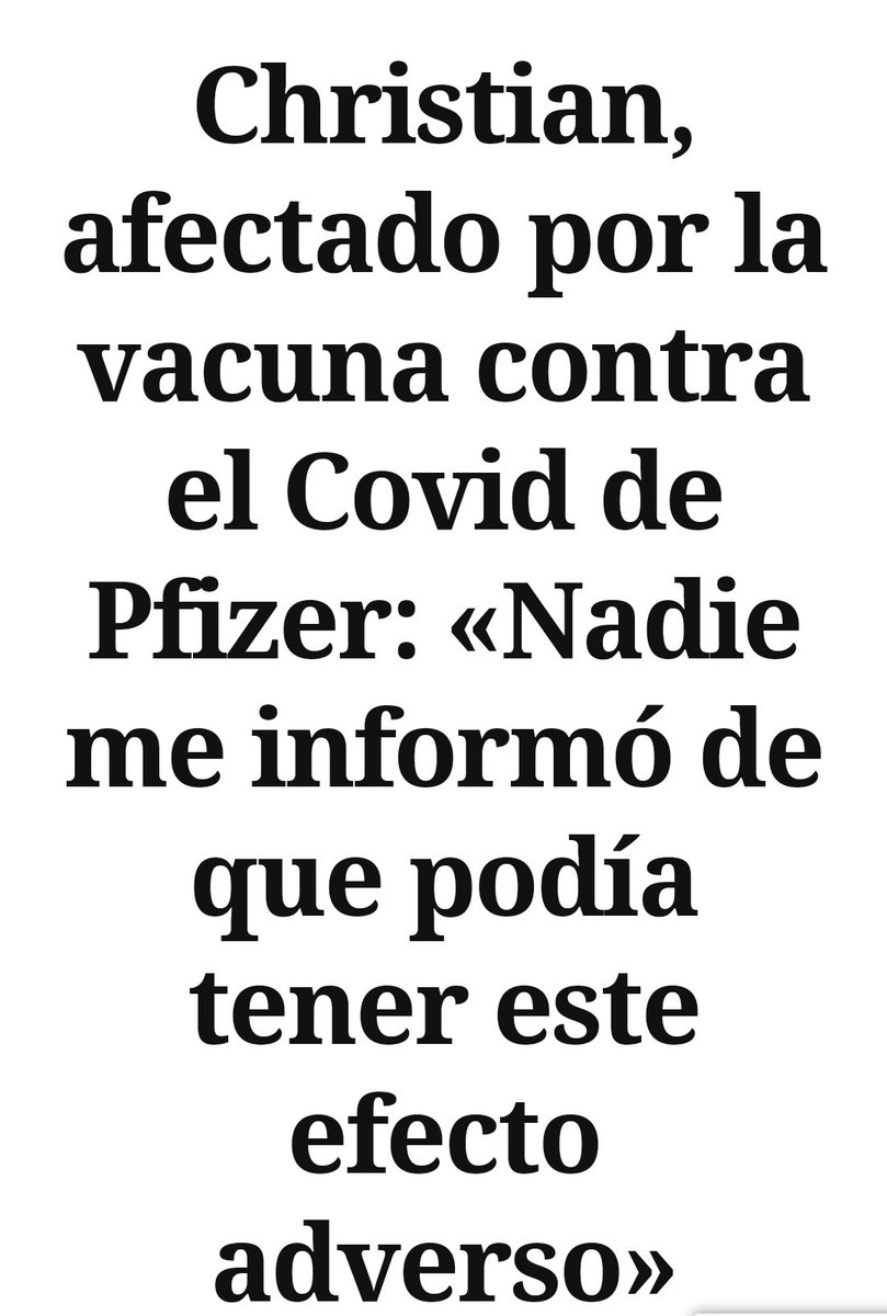 pitusa08's tweet photo. Primer persona en España que demanda a Pfizer y al gobierno....   https://t.co/yiz9vRhLmR
#zonaRT https://t.co/c8hneutiEH