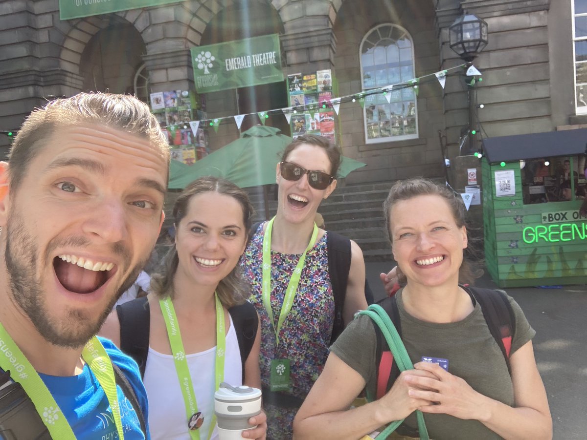 TheatreInfusion's tweet photo. That’s it! We’re done! Thanks to all the @GreensideVenue staff for everything! We had a fabulous time @edfringe with #sootheshow Great to have @CompMindFound come along for our closer! #threatdrivesoothe #psychology #MentalHealthAwareness #Wellbeing #EdFringe2022 https://t.co/oKuMoZdk1f
