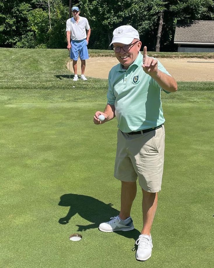 Look at <a href="/TimMcCordPE/">Tim McCord</a> reminding us he’s the #1 volunteer assistant coach in all of college golf! Oh, and that he got his THIRD ace. Nice little 6 iron right in the jar at <a href="/WWGolfClub/">Whispering Woods GC</a> in Erie, PA. Congrats, Coach! <a href="/ACGatorSports/">Allegheny Gators</a>