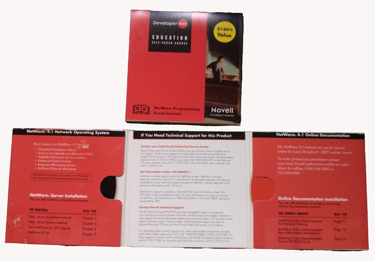 andyh2o's tweet image. The Netware archaeology trove. Netware 4.1 #Netware #Retro #RetroComputing