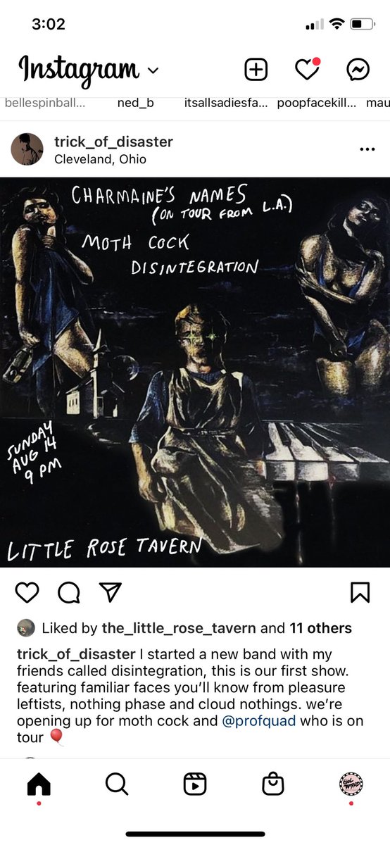 Playing a first show with friends Noah, Chris &amp; Paul singing and playing some keys in “Disintegration” at Little Rose on Sunday!