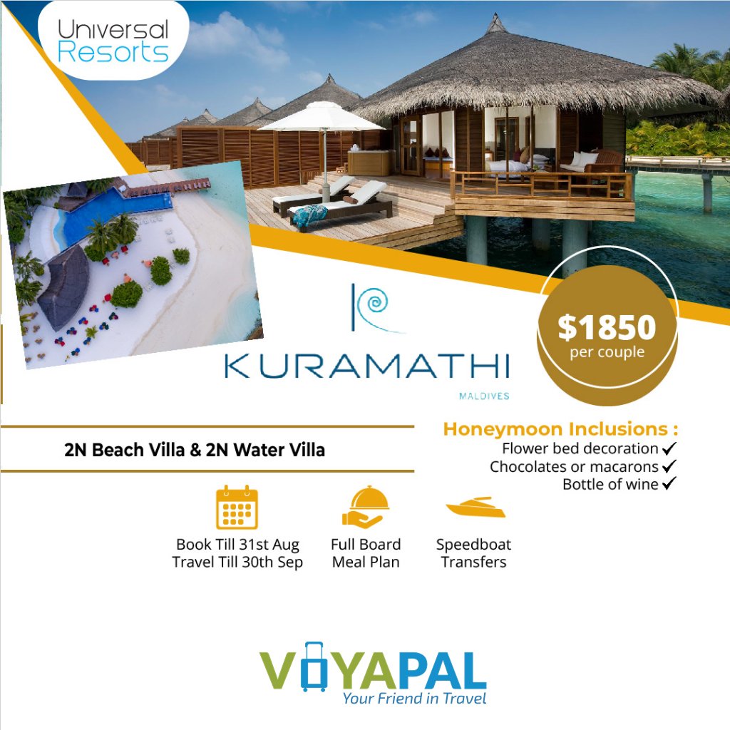 voyapal101's tweet photo. MALDIVES DEALS - WITH EXCITING TRAVEL NOW PAY LATER 0% EMI FOR 6 MONTHS OPTIONS

For Booking Call Or WhatsApp @ 9967411177
#velassaru #kurumba #kuramathi #dhigali #visitmaldives #universalresorts #maldives #maldivesbookings #maldivestours #UnX #UnXtravel #honeymooners https://t.co/A0uIDk333V