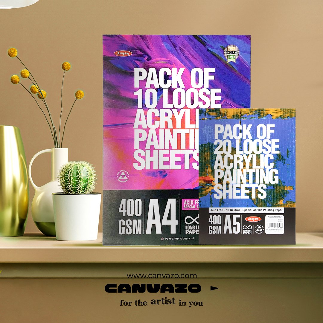 thecanvazo's tweet photo. The best acrylic painting papers that you could ever find.
The Anupan acrylic painting papers with 400gsm thickness.
Get them today!
#Canvazo #anupam #anupamstationeryltd #acrylicpapers #acrylivpainting #painting #acrylics #art #artsupplies #artmaterials #artstore #artshop https://t.co/D24jG0AWkw