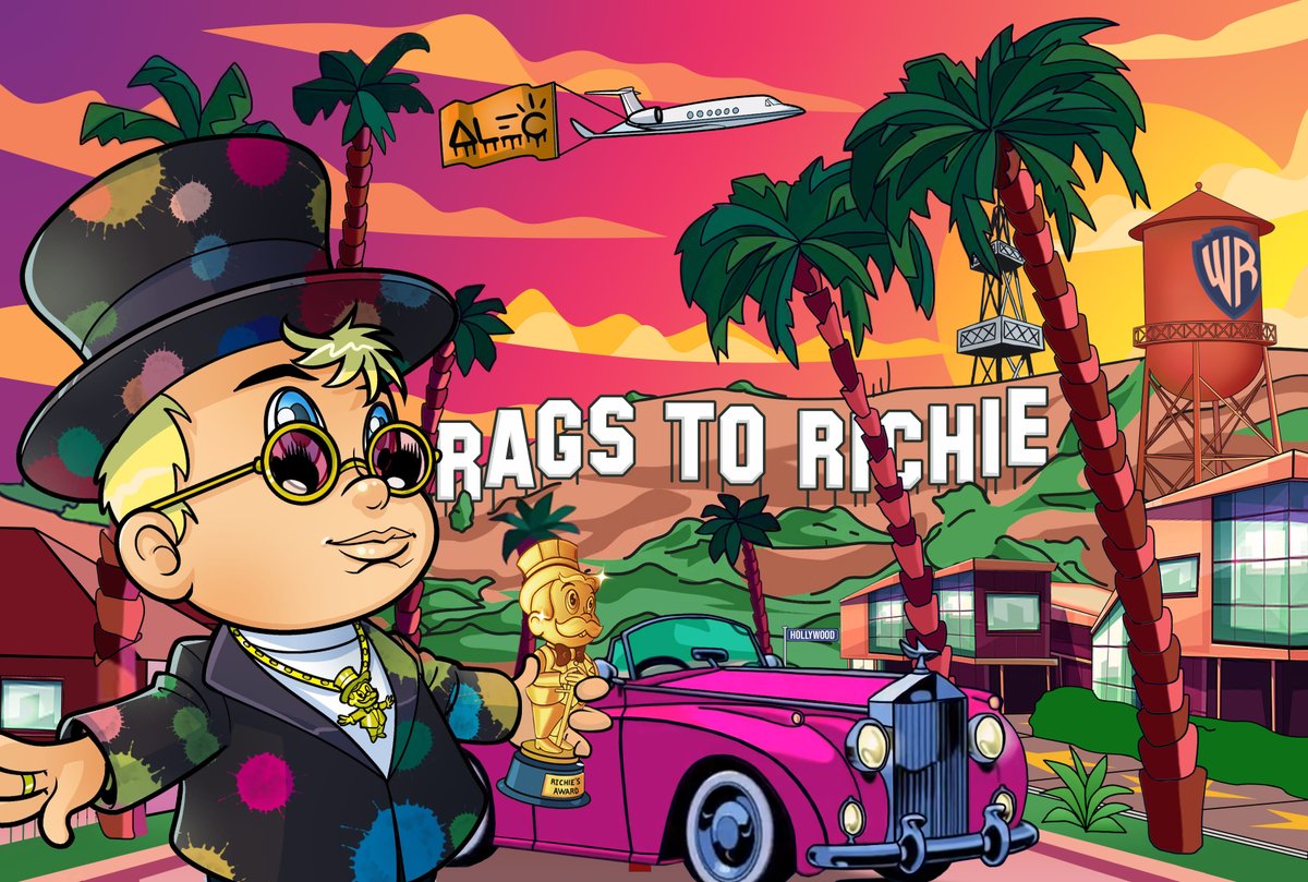ragstorichienft's tweet photo. Los Angeles, here we come! 🎥🌴💫

@averyandon &amp; @alecmonopoly are getting everything ready for the #RagstoRichie holders party 🎩

But we were wondering, is there something truly special Richies would like to see at the event? Let us know 😏 https://t.co/9UX5Jf702E