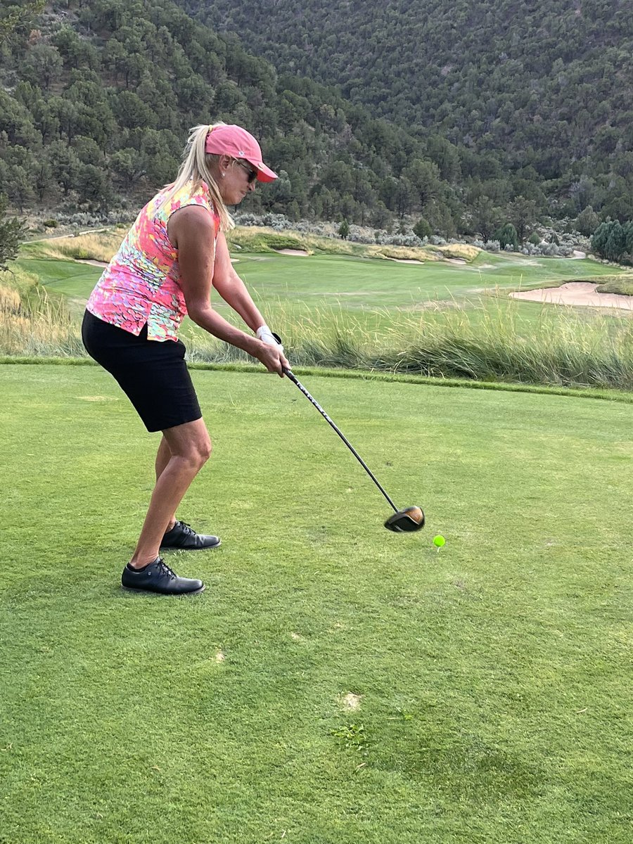 Starpam's tweet photo. Ironbridge golf course near Glenwood Springs. Beautiful, tough course. Fun times. #golf #coloado #asga #❤️⛳️ #FinsUp https://t.co/sGF4OjRsl9