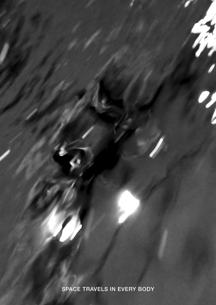 'Space travels in every body.' A poster by Revital Cohen &amp; Tuur van Balen (<a href="/rc_tvb/">Revital Cohen & Tuur Van Balen</a>) for #BacktoEarth. Visit the exhibition at Serpentine North Gallery for free. Walk-up or book tickets: serpentinegalleries.org/whats-on/back-…