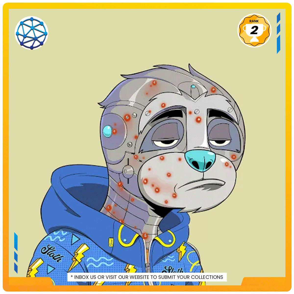 blockza_jp's tweet photo. nftstudio24 :👑#TOP3RANKEDCOLLECTION👑
💎#CasualSloths Nft are a population of 4444 sloths on the #Ethereum blockchain.
-FLOOR PRICE 0.01
➡️FOLLOW: @CasualSloths , @nftstudio24
🔗LINK: https://t.co/6L4RbqYeXj
#Nftstudio24 #nftdrops #nftnews
#Slothropolis #Chockblain https://t.co/4aRHy9CUvo