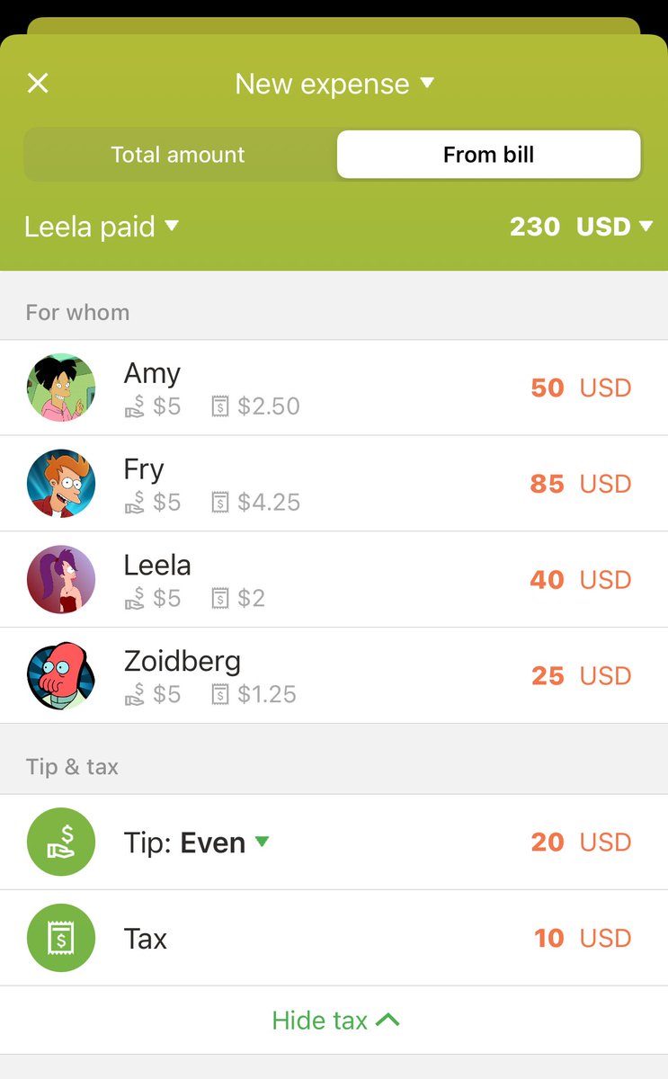 settle_up's tweet photo. 🇺🇸 Sharing expenses in the US? 💡 This new iOS feature will come in handy: adding tax to expenses. Also, you can now add tips! And last but not least: you can split expenses by %, where the app helps you keep the sum at 100%.
#settleup #groupexpenses #debtsettlement #ios #usa https://t.co/YOxZJ4kD6g