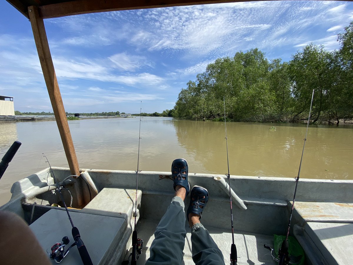 hazman_JD's tweet image. Prawning @ Sg Perak, Teluk Anson.