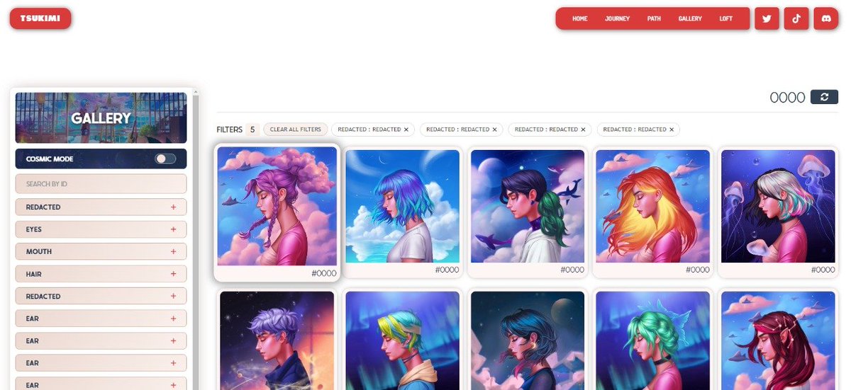 TsukimiLoft's tweet photo. ⬜  Dev Logs  ⬜ 

A look into the Gallery for Tsukimi. 

We've added some final updates, and tuned up the UI further.

As always, scheduled to go live right upon mint.

🟥⬜ The journey awaits you 🌙 https://t.co/ucx5M4MHpF