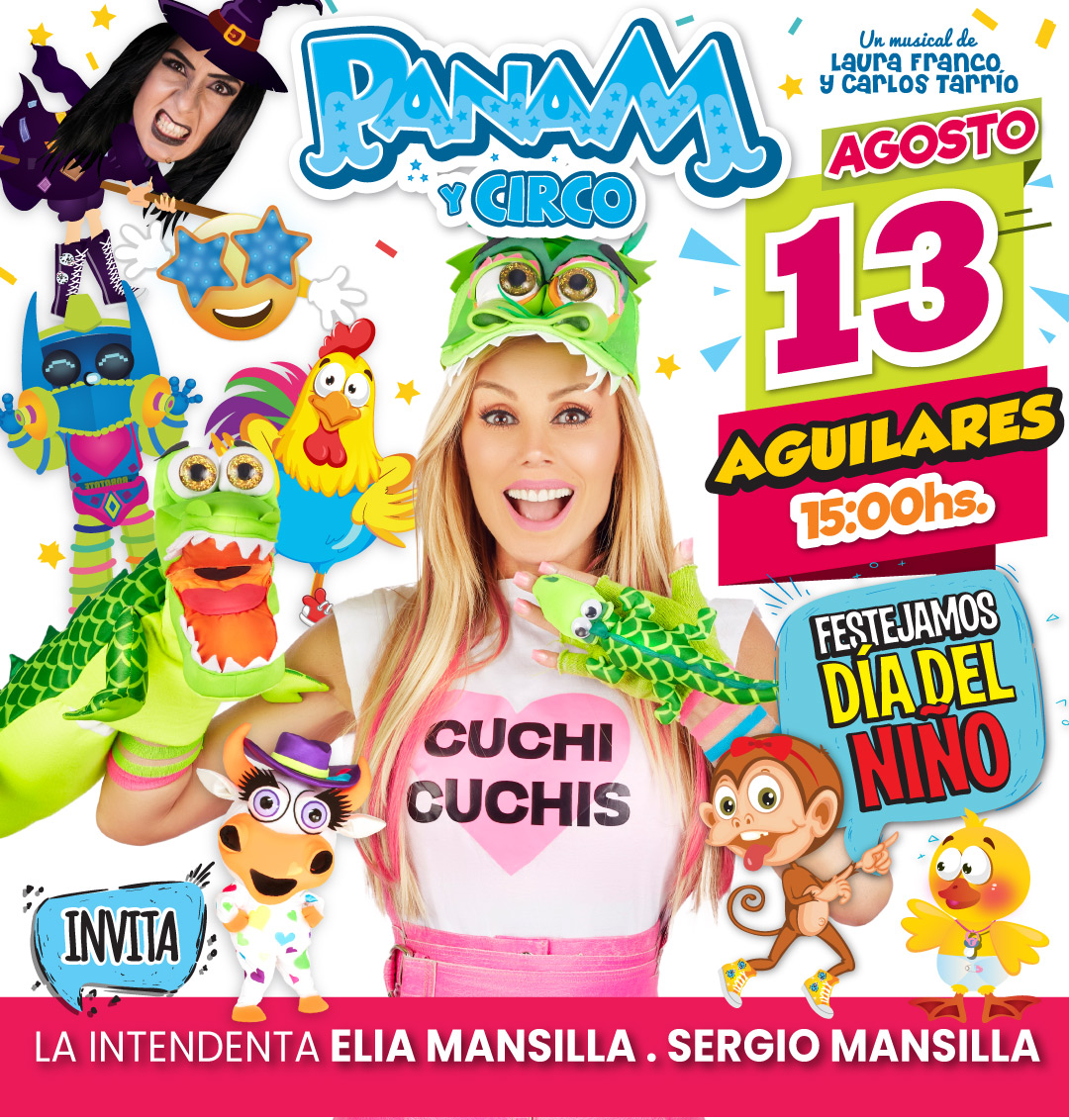 Deleo_Produc's tweet photo. 🎶 Vamos a cantar, bailar y jugar todos junto a un gran elenco 🎪
.
📅 SAB 13 de AGOSTO
⏰ 15:00 Hs
📍Polideportivo Monseñor Ignacio Herrera
.
#PanamyCirco #Panam #Aguilares #Tucuman https://t.co/ugnuoCPmXQ