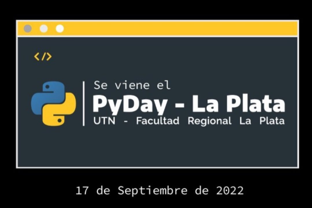 pyday_lp's tweet photo. ¡En poco más de un mes llega el PyDay a La Plata! Ya podés registrarte como asistente o colaborador/a a través del link en nuestra bio ¿Te lo vas a perder?
#pyday_lp #pythonprogramming https://t.co/qrwuawYKMJ