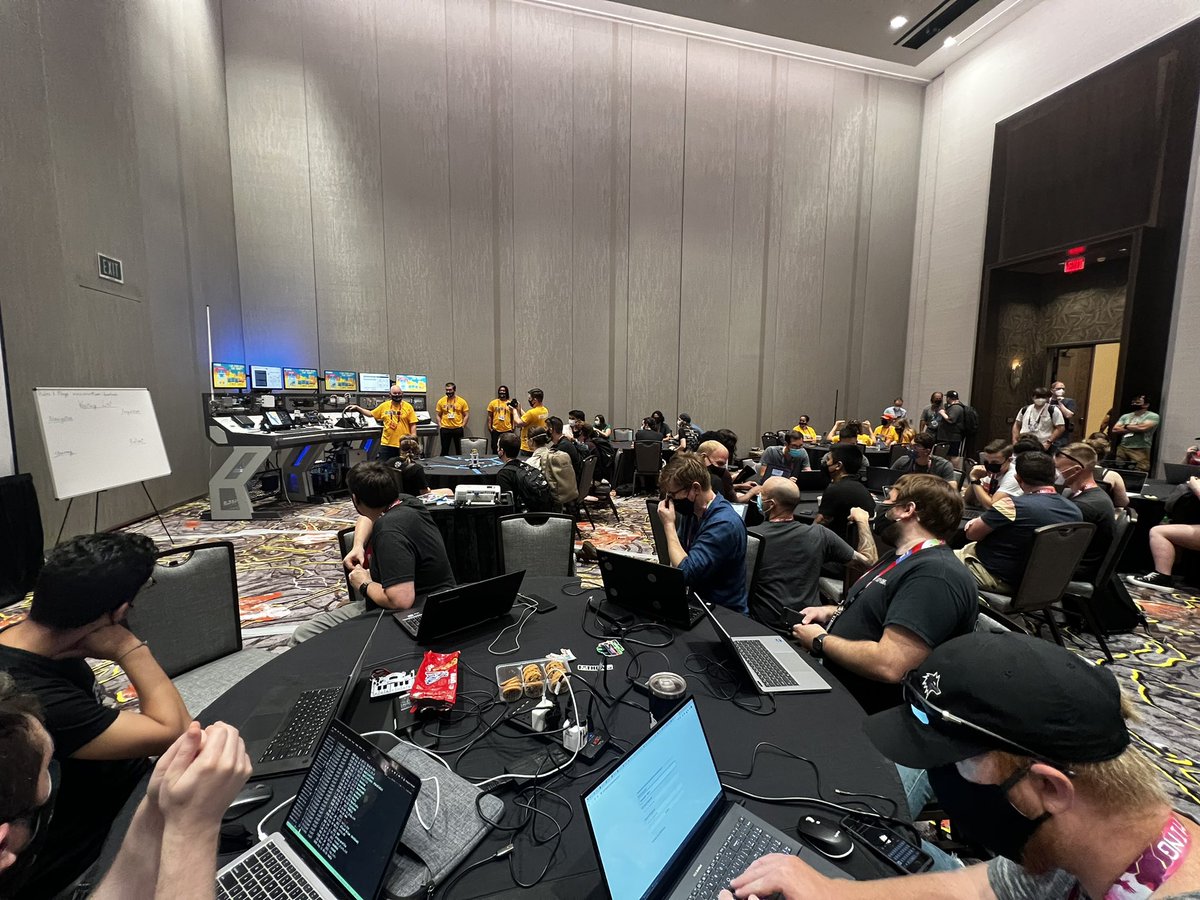 tsudots's tweet photo. Spent all day working on the @Fathom5_co SeaTF with my team โ๐ข๐บ๐ฅ๐ฅ๐ฅโ then had an amazing dinner with some incredible cyber professionals, hosted by @edskoudis #DEFCON30 #SANS #Counterhack https://t.co/7biAv8DzKn