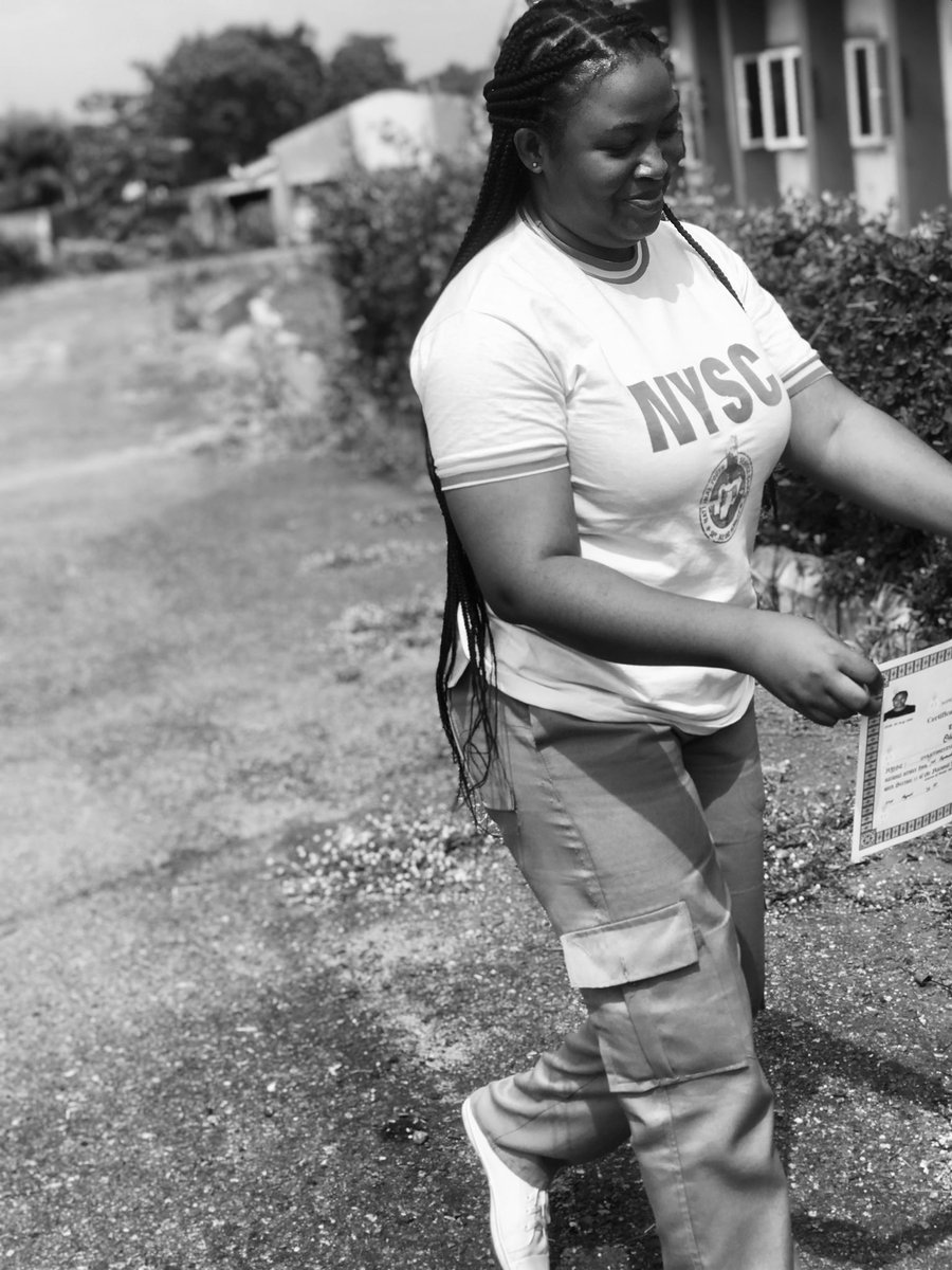 OdelolaH's tweet photo. Served my father’s land diligently, Hanged the boots NYSC done🥰 https://t.co/d1dbvFueOF