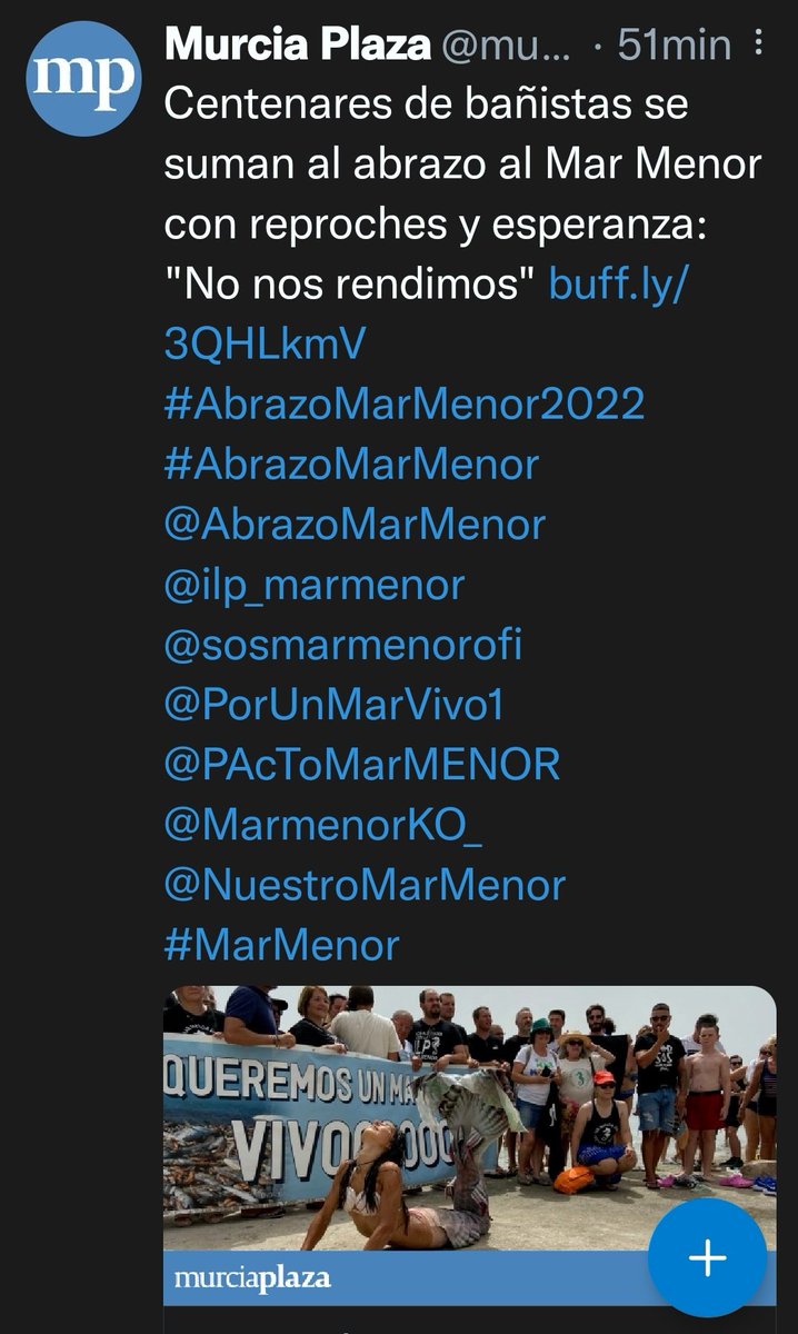 antonioh2003's tweet photo. Ni una mención en el TL de  @la7tele @La7Noticias al #AbrazoMarMenor, hace un año contraprogramaron la anoxia con un "idílico reportaje" 
#TeleMiras #AbrazoMarMenor
El resto de medios regionales si la reflejan 
👉🏼@diariolaopinion 
👉🏼@MurciaPlaza_
👉🏼@laverdad_es https://t.co/WCeySqO19D