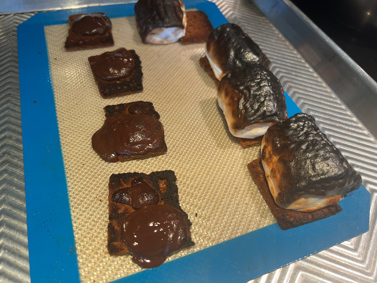 mcterzakis's tweet photo. the #bromabakery baked in the oven s’mores did not come out the way I wanted, but they sure do smell good. https://t.co/Jzsi6dTA1c