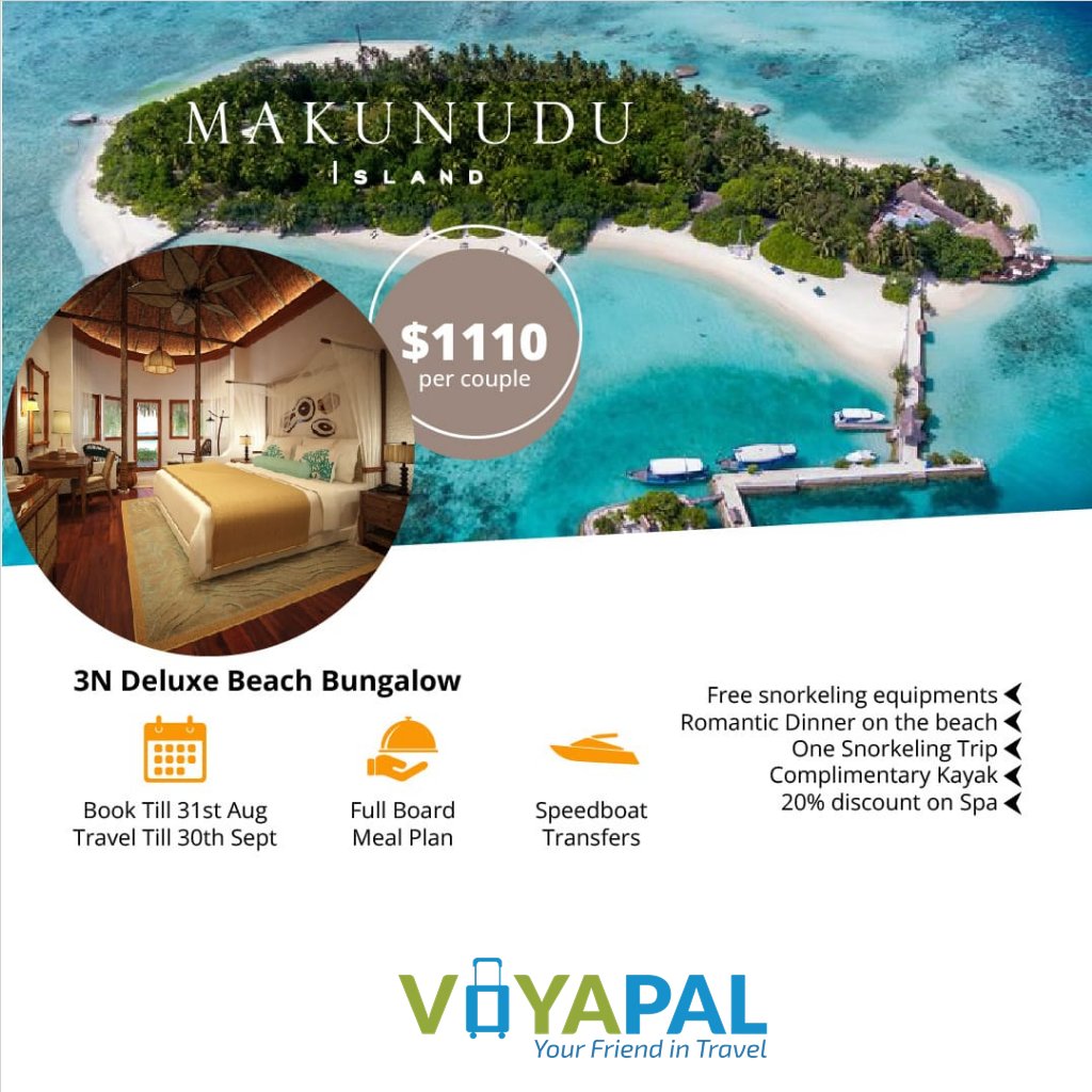 voyapal101's tweet photo. GET MALDIVES BEST DEAL @ VOYAPAL WITH ATTRACTIVE EMI OPTION
Call Now @ 9967411177 
@siyamworld @makunudu @paradisemaldives @gangehitripst97 @sunislandmv
#maldives #honeymoon #honeymooners #maldivestrip #tourpackages #trips #maldivestours #tours #UnX #UnXtravel #instabook https://t.co/Xo4Ilqs1as