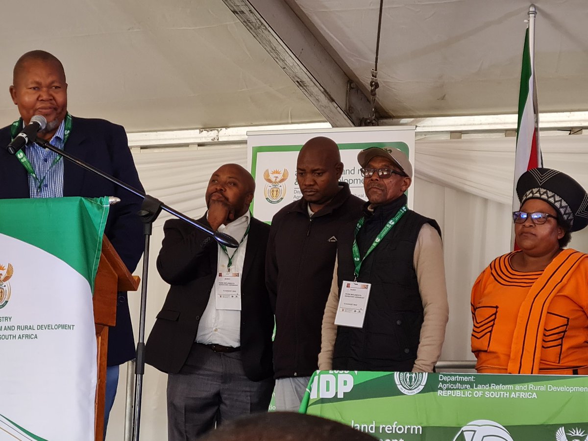 Wendy23453876's tweet photo. Farm implementation handover Ceremony this morning for Thembilihle farmers in Middelpos, Saldanha.The DALRRD supported these small farmers with R9.2 million worth of implements๐ฟ๐ฆ๐ฟ๐ฆ #DALRRD #WCDOA #Nationalmarketingcouncil https://t.co/Mz8jcAEWMo