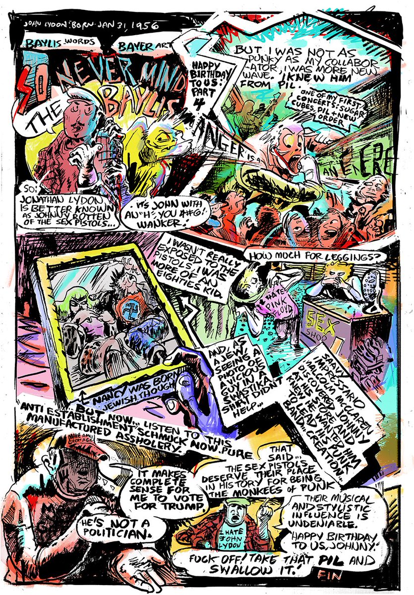JonathanBaylis's tweet photo. #SPDBFReview @brokenfrontier @AndyWPOliver #SmallPressDay

The year of So Buttons 12 (currently at printers!) is another with UK-connects with 1-pagers about Johnny Rotten (art by @mrjoshbayer) and Grant Morrison (art by @tonywoldness), born on my b-day! https://t.co/7fp0CIcwzA https://t.co/2grX3ZpNWc
