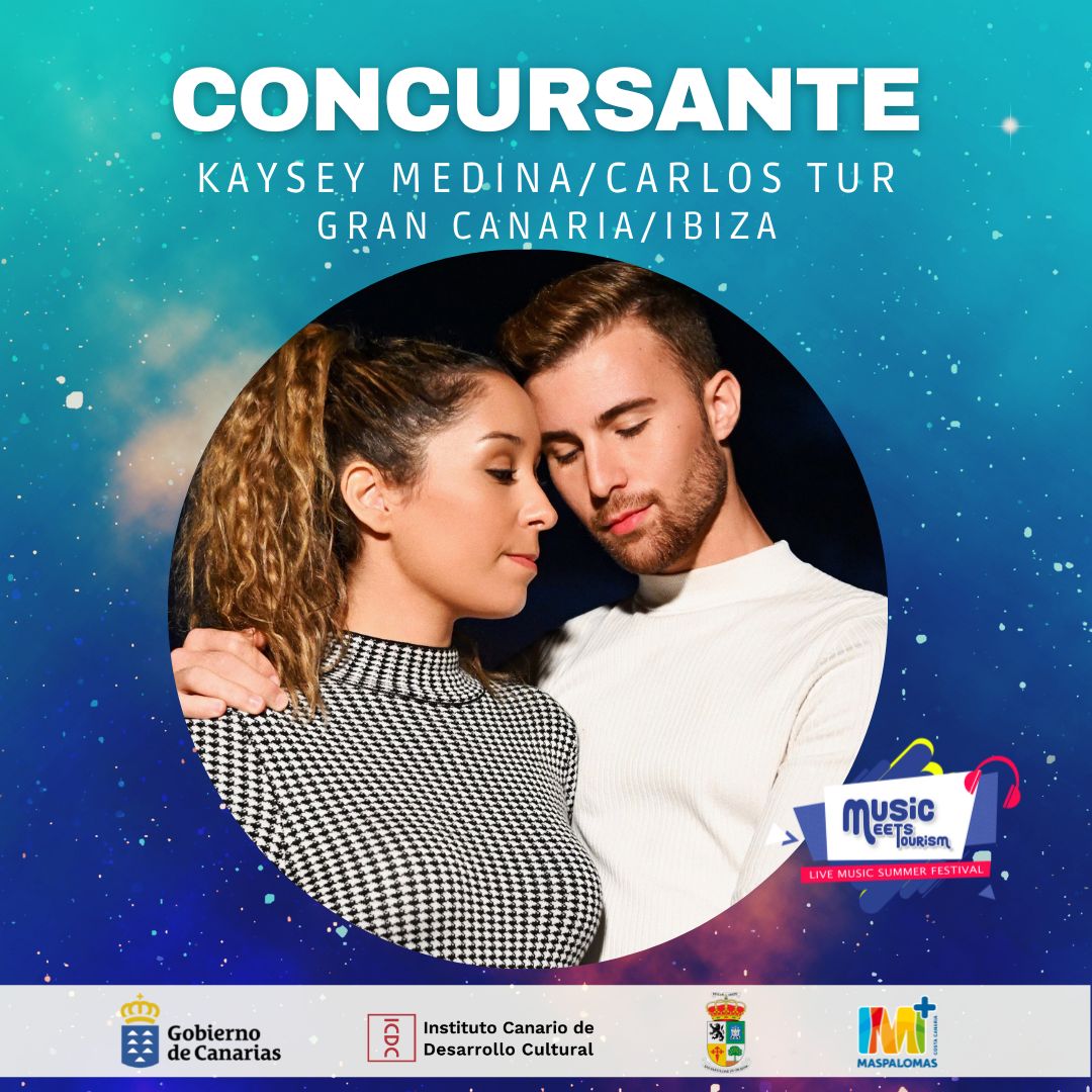 🇪🇸 Kaysey Medina y Carlos Tur 
seleccionado concursante oficial para participar en el Festival Music Meets Tourism 2022

@kayseymusic Gran Canaria
@carlostur_art  Ibiza 
.
@maspalomascostacanaria
.
#musicmeetstourism #festival #musica #music #concurso #contest #cantantes #singers
