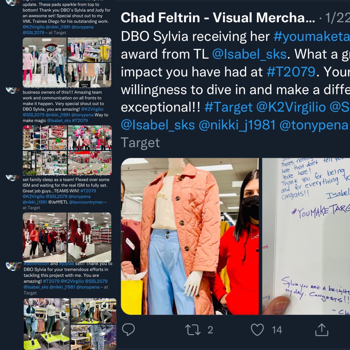 ChadFeltrin's tweet photo. I wanted to share a small amount of work that DBO Sylvia has done this past year alongside me. Thank you Sylvia, you are a true professional and a constant joy to work with. #T2079 #vmlife @K2Virgilio https://t.co/DX0rsdC8iX