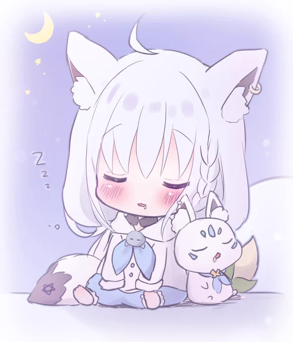 おやすみ#絵フブキ #ホロメンワンドロ814 