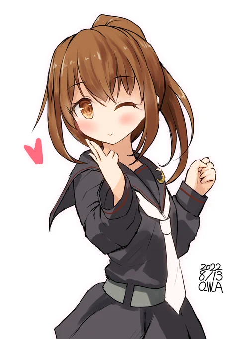 フミチュキッス#艦これ版深夜の真剣お絵描き60分一本勝負#艦これ版真剣お絵描き60分一本勝負_20220813 