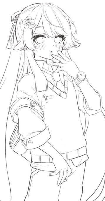 線画の方が好き 
