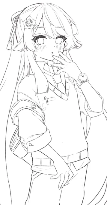 線画の方が好き 