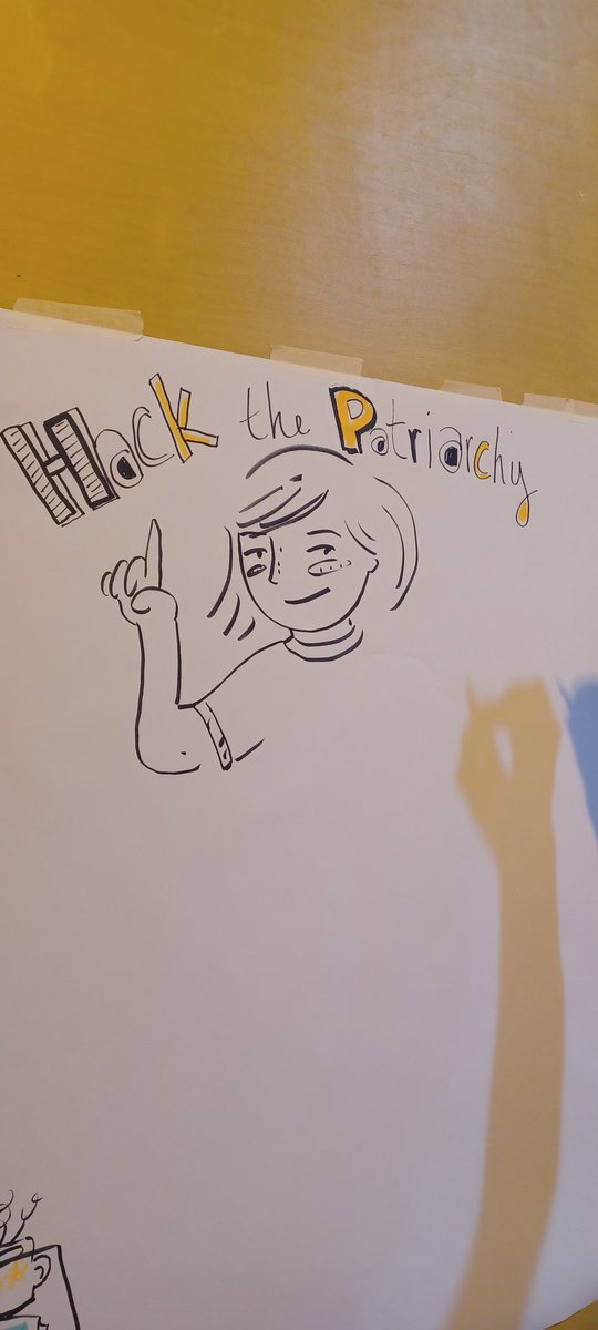 StellarQuines's tweet photo. #hackthepatriarchy takeover of SQ twitter begins now! @geehowquaint is our amazing live scriber for today at @ootbdrillhall - drop by anytime before 3pm today to chat patriarchy and how it affects us in the arts! @edfringe @edbookfest @Lighthousebks @edintfest https://t.co/qorM7z7EZi