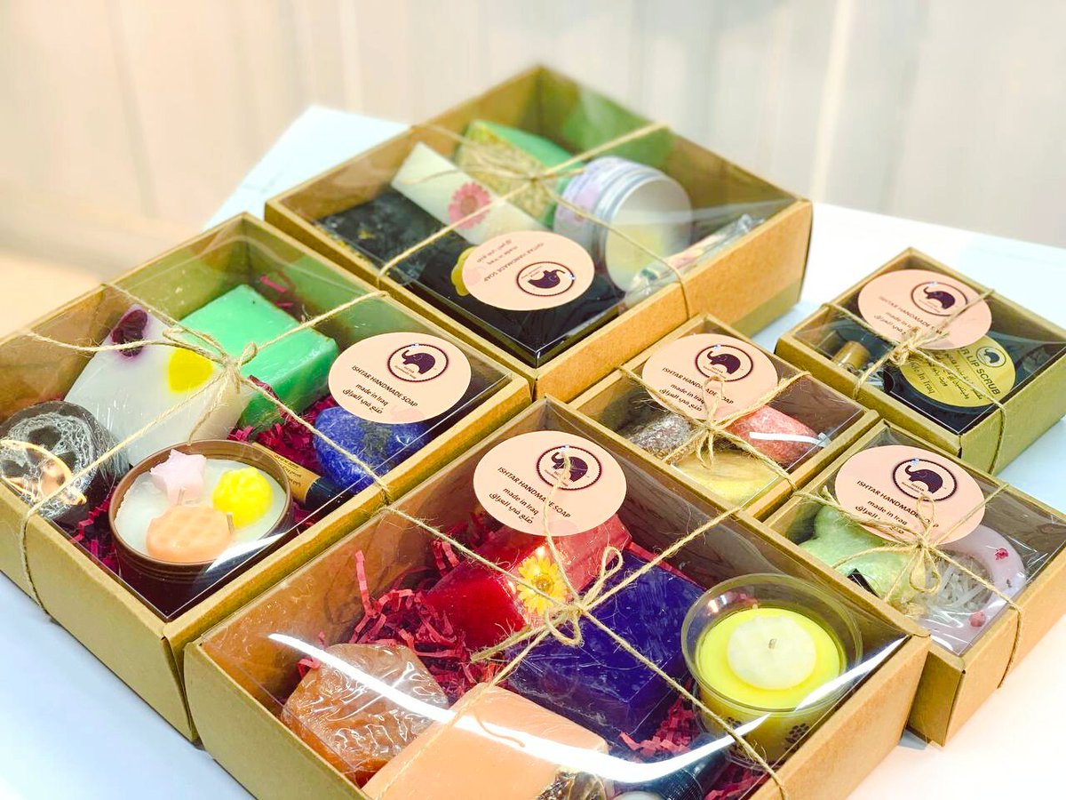 ishtar_soap's tweet photo. @ishtar_soap 
Gifts that will travel tomorrow to Canada ❤
#Iraq #irak #handmade #ishtarsoap https://t.co/HcrzuqBN9M