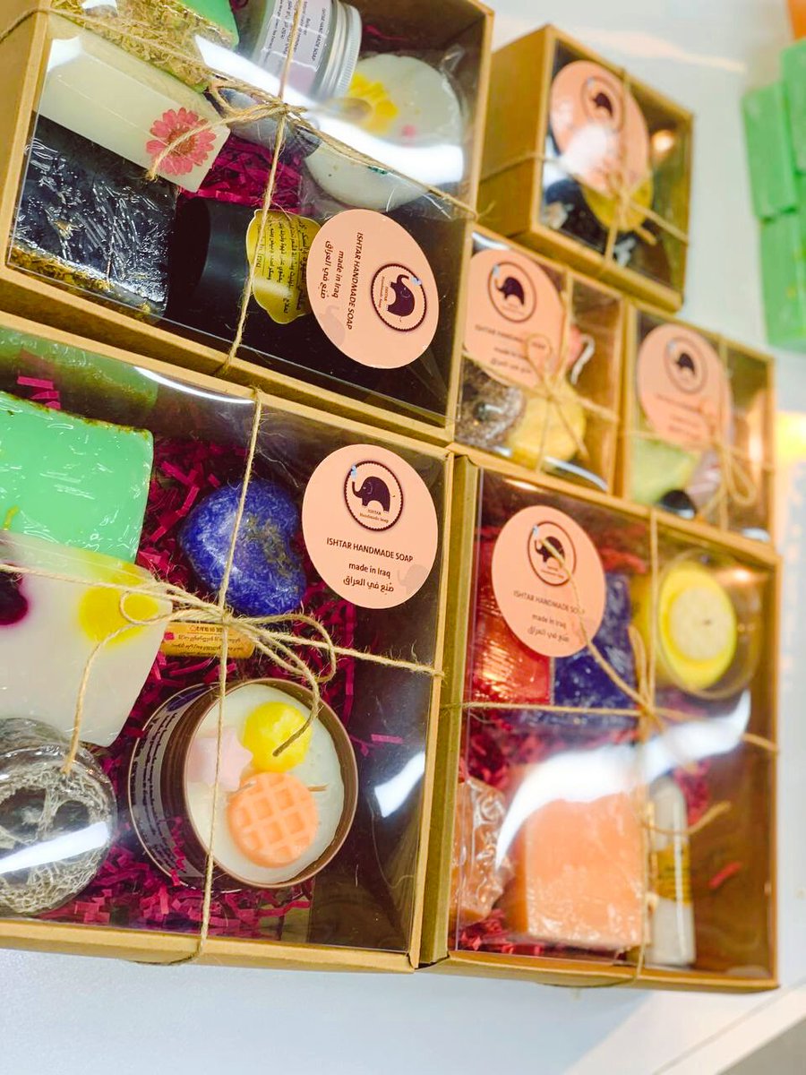 ishtar_soap's tweet photo. @ishtar_soap 
Gifts that will travel tomorrow to Canada ❤
#Iraq #irak #handmade #ishtarsoap https://t.co/HcrzuqBN9M