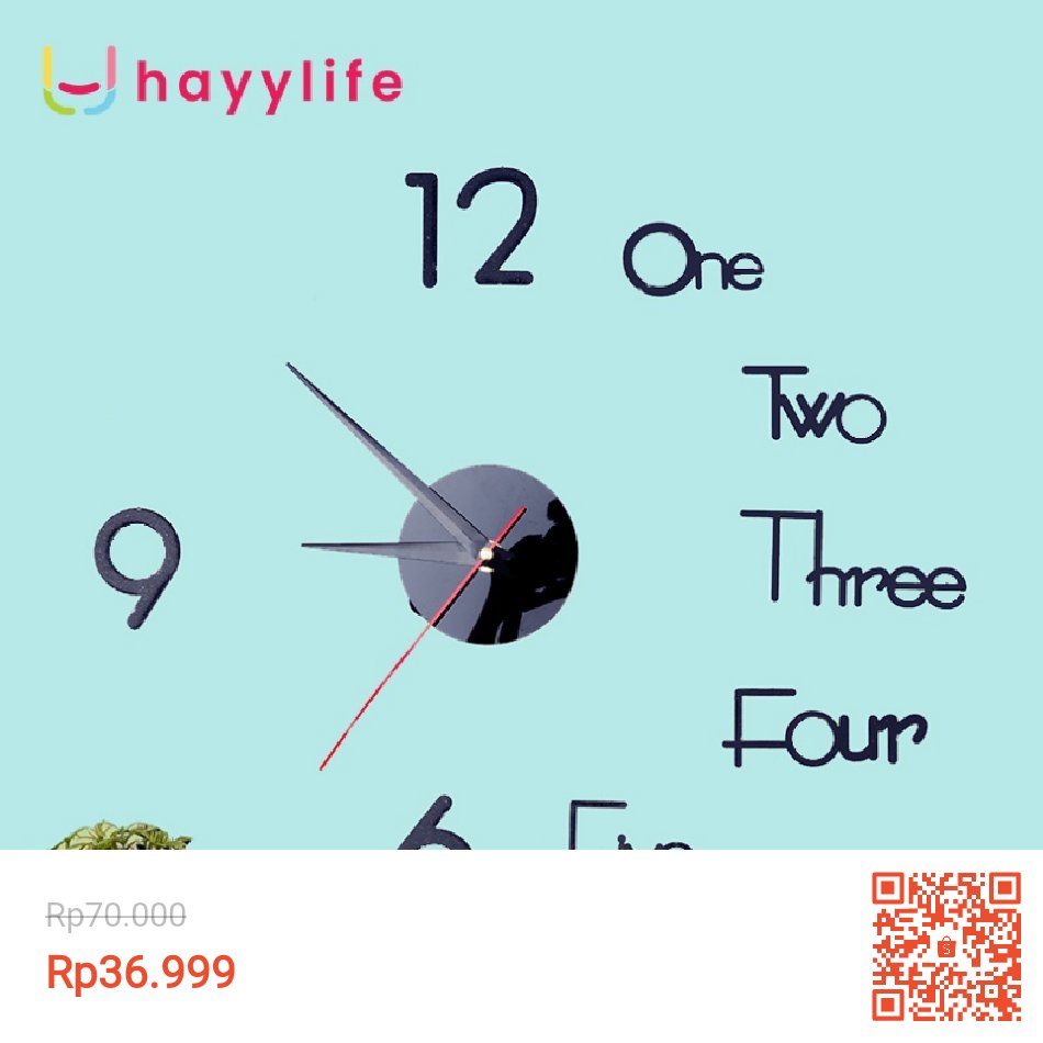 Temukan HAYYLIFE Jam Dinding Digital-Kreatif Jam Dinding Ruang Tamu DIY Stiker Dinding Jam Bisu Jam Akrilik 40cm Jam dinding tempel DIY analog 3D giant modern clock HL-ADA678 dengan potongan 47%! Hanya Rp36.999. Dapatkan segera di Shopee! shope.ee/9zLJxhCVQ9 #ShopeeID #Sambo