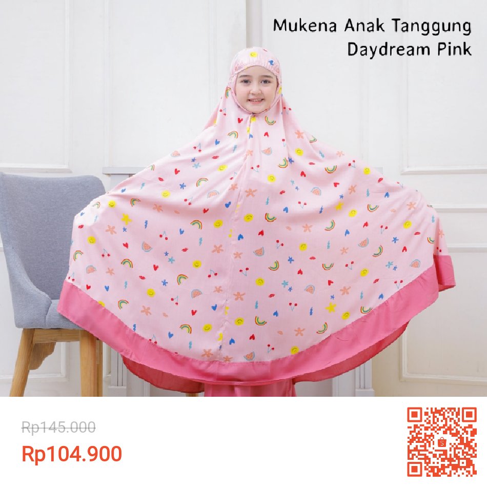 Temukan Pusat Mukena Indonesia - Mukena Rayon Anak Tanggung Daydream dengan potongan 28%! Hanya Rp104.900. Dapatkan segera di Shopee! shope.ee/7UdyzAOfZb #ShopeeID #mukena