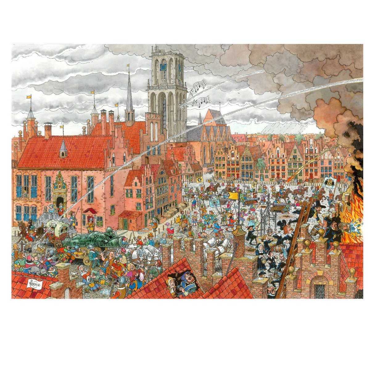 Fredindahouse's tweet photo. Nu te koop in de voorverkoop, deze historische puzzel over Groningens Ontzet, gemaakt door Frans Le Roux. https://t.co/xIRWXxJcnc https://t.co/QrBJaJ3xDG
