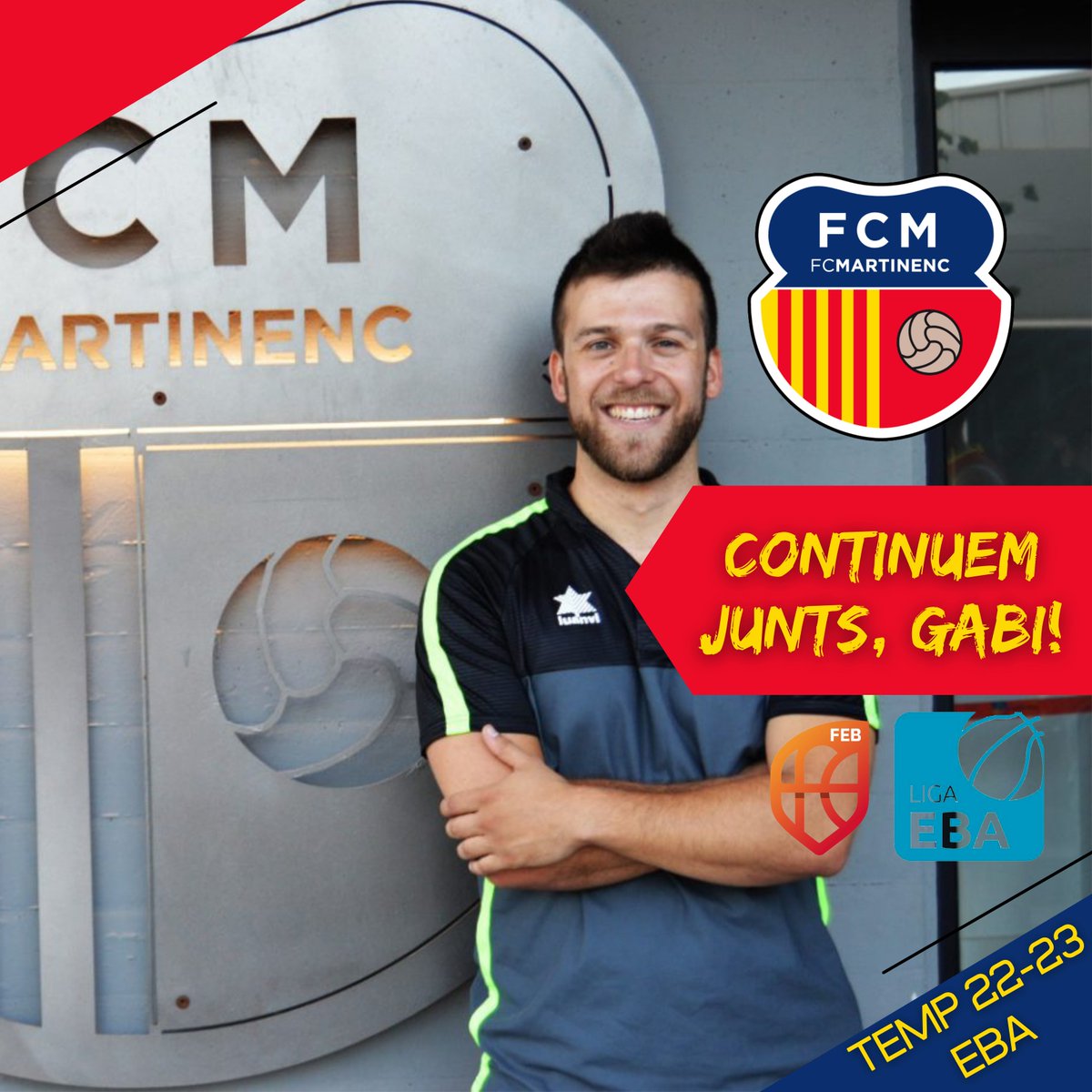 martinencbq's tweet photo. 🏀Definit el cos tècnic del primer equip que acompanyarà a @coach_hugo per cinquena temporada a la #LligaEBA 
🤝Continuem junts, staff! 
#SomMartinenc #SomEBA #BQFCM https://t.co/FYNzpKTDhy