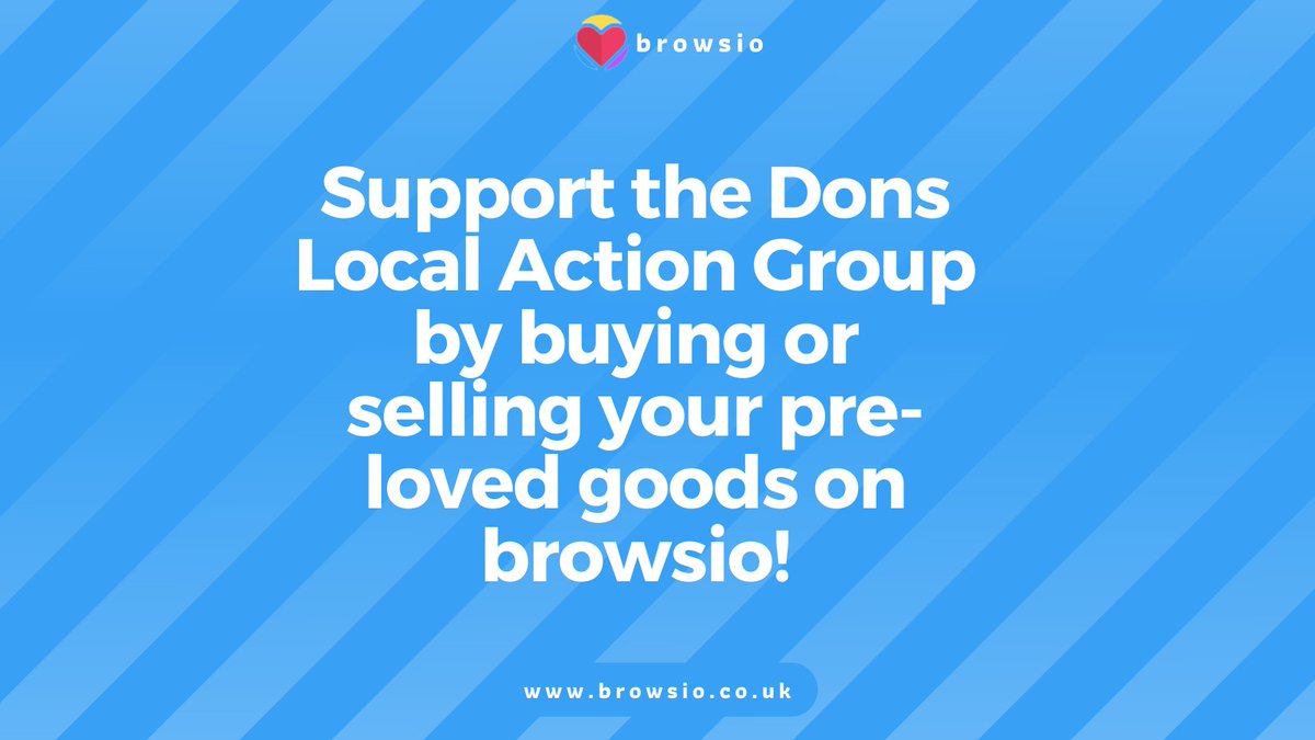 Support @DonsLocalAction by buying or selling your pre-loved goods on browsio.co.uk ! #donslocalactiongroup #supportcommunity #buyandsellonbrowsio #charity